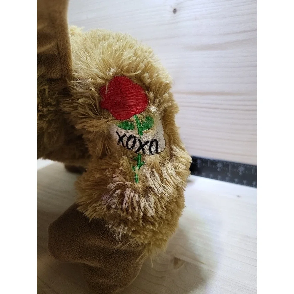 DanDee Warthog Plush 2018 XOXO Tattoo Tan Stuffed Animal Boar Valentine Wild Pig